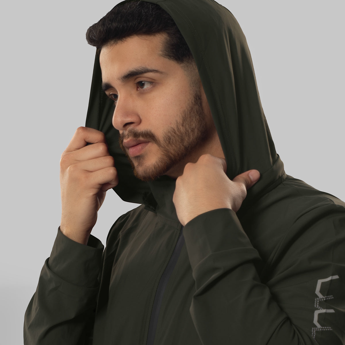 Buzo Conjunto Deportivo Walking Hombre Verde Militar