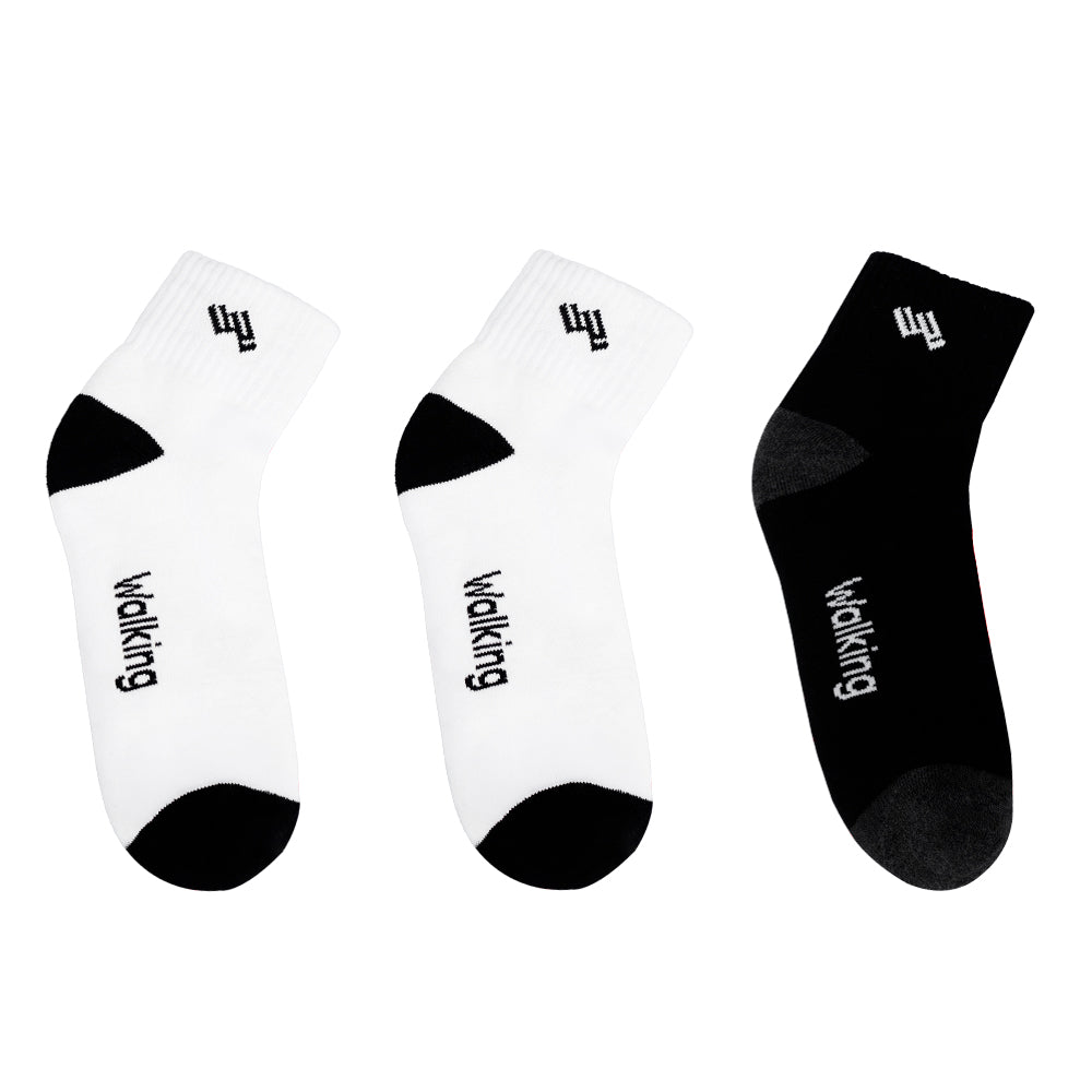Pack x3 Medias Tobilleras Varón Walking WALKL-BN-02– Confort y Estilo Deportivo - WALKING