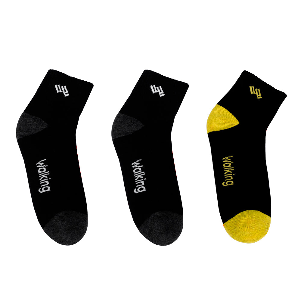 Pack x3 Medias Tobilleras Varón Walking WALKL-NA-02– Confort y Estilo Deportivo - WALKING