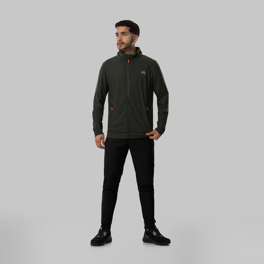 Buzo Conjunto Deportivo Walking Hombre Verde Militar