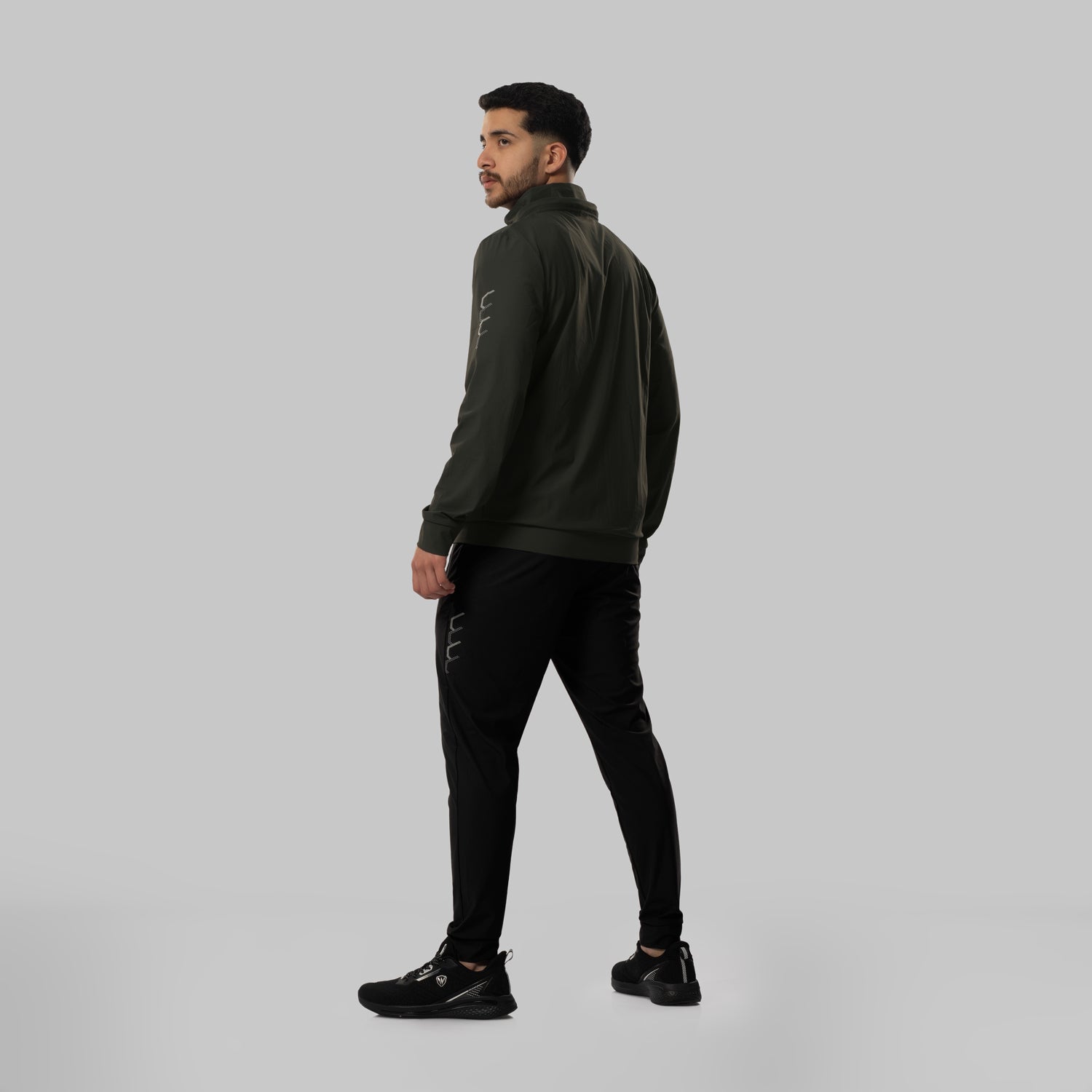 Buzo Conjunto Deportivo Walking Hombre Verde Militar