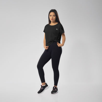 Polo Deportivo Mujer Negro Walking MSD2034