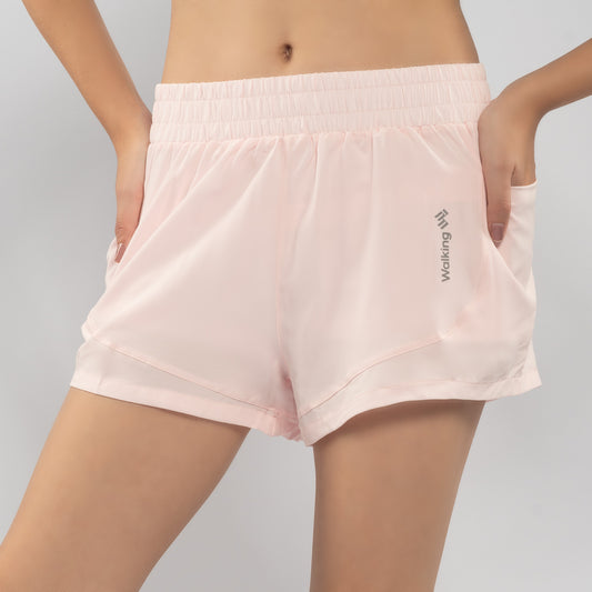 Short Deportivo Mujer Rosa Walking MFS24231