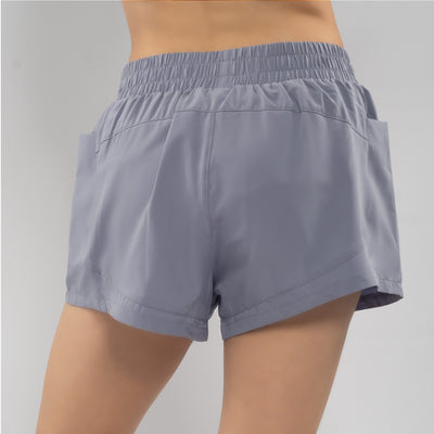 Short Deportivo Mujer Morado Walking MFS24231 alternativo