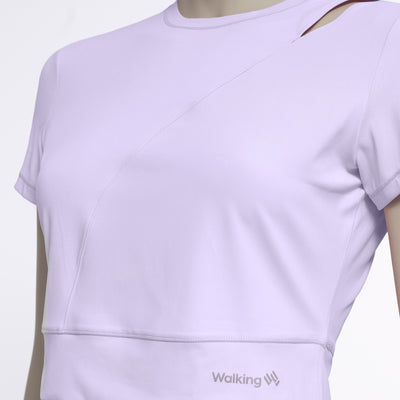 Polo Deportivo Mujer Lila Walking MSD2032 alternativo