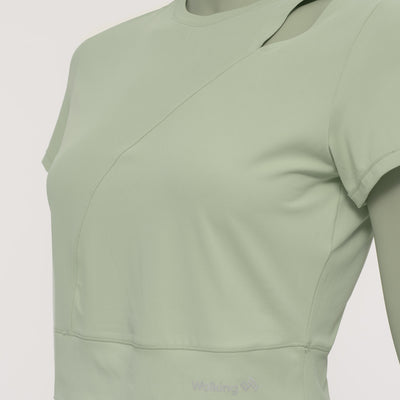 Polo Deportivo Mujer Walking Verde MSD2032 alternativo