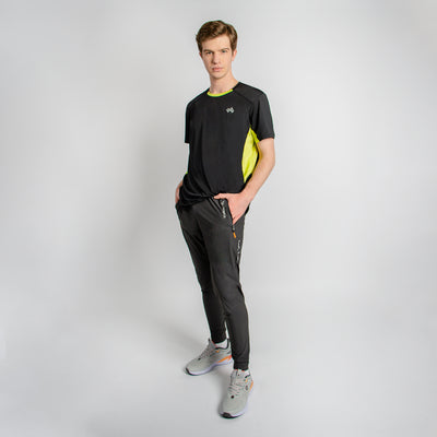 Polo Deportivo Hombre Negro Walking HSD5557 alternativo
