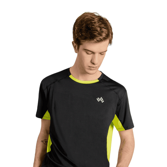Polo Deportivo Hombre Negro Walking HSD5557