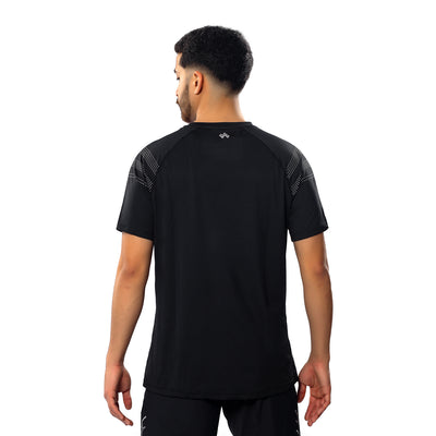 Polo Deportivo Hombre Negro Walking HSD5560 alternativo