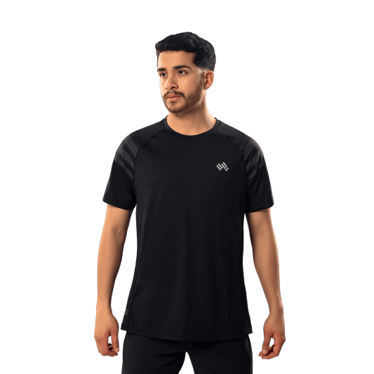 Polo Deportivo Hombre Negro Walking HSD5560