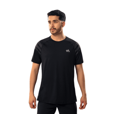 Polo Deportivo Hombre Negro Walking HSD5560