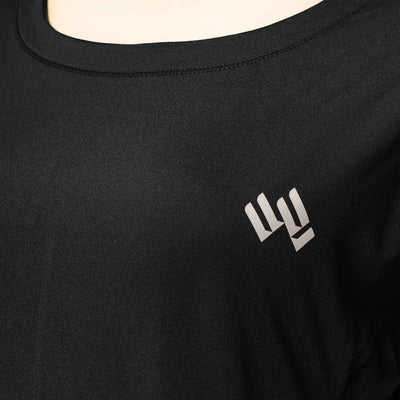 Polo Deportivo Mujer Negro Walking MSD2034 alternativo