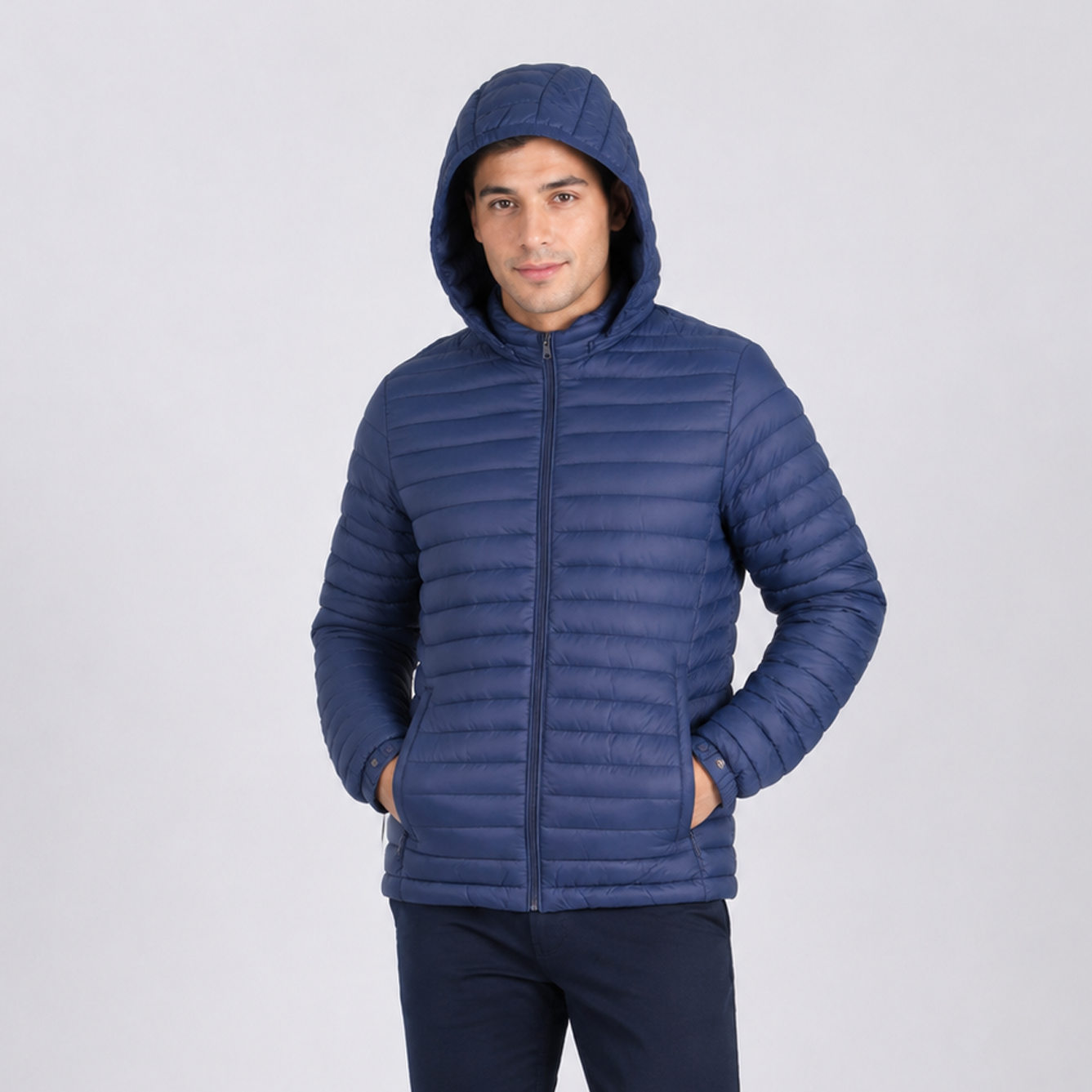 Casaca Puffer Térmica con Capucha para Hombre Modelo 7701