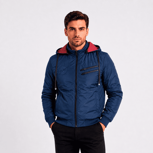 Casaca Reversible para Hombre F8052 Azul / Guinda