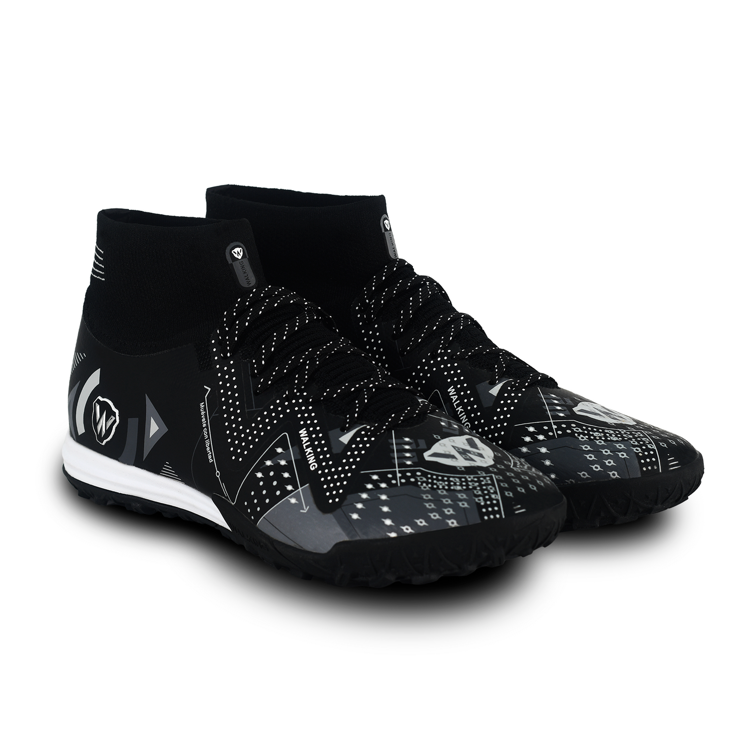 Chimpunes Walking Piso W112M2 Tipo Media – Zapatillas de Futsal y Losa