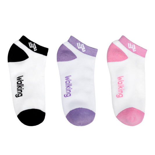 Pack x3 Medias Taloneras Para Damas Walking  WALKT-TRI-01 – Energía y Confort - WALKING