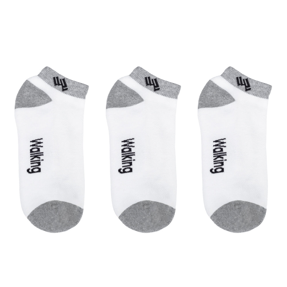 Pack x3 Medias Taloneras Para Hombres Walking WALKT-BL-02 Performance – Energía y Confort - WALKING