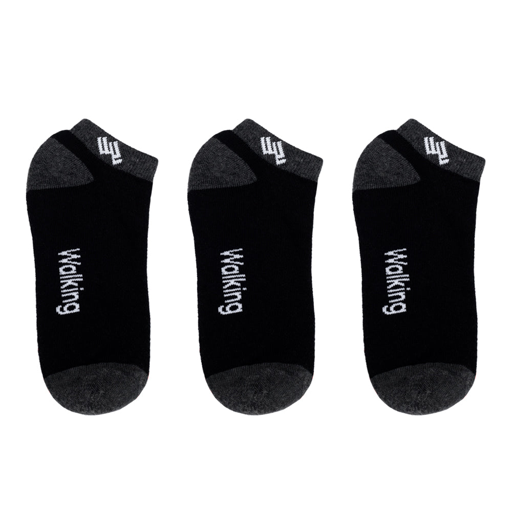 Pack x3 Medias Taloneras Para Hombres Walking WALKT-NE-02 Performance – Energía y Confort (Copia) - WALKING