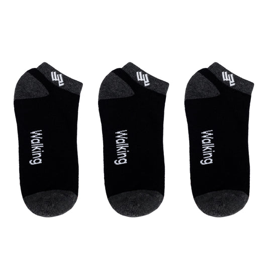 Pack x3 Medias Taloneras Para Hombres Walking WALKT-NE-02 Performance – Energía y Confort (Copia) - WALKING