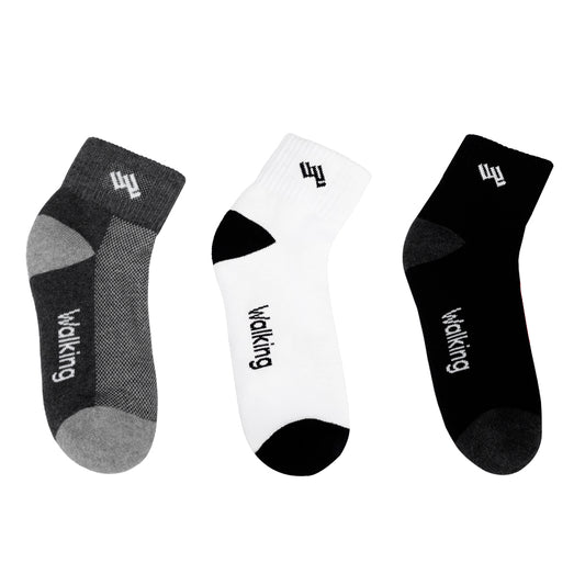 Pack x3 Medias Tobilleras Damas Walking WALKL-TRI-01 – Confort y Estilo Deportivo - WALKING