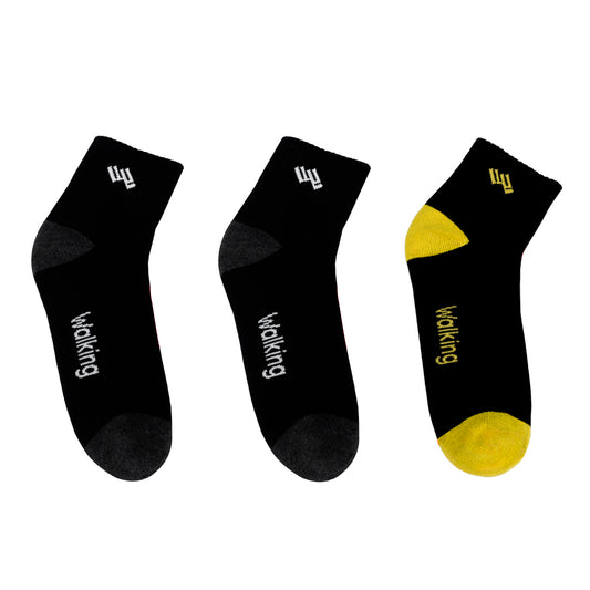 Pack x3 Medias Tobilleras Varón  Walking WALKL-NA-02– Confort y Estilo Deportivo - WALKING