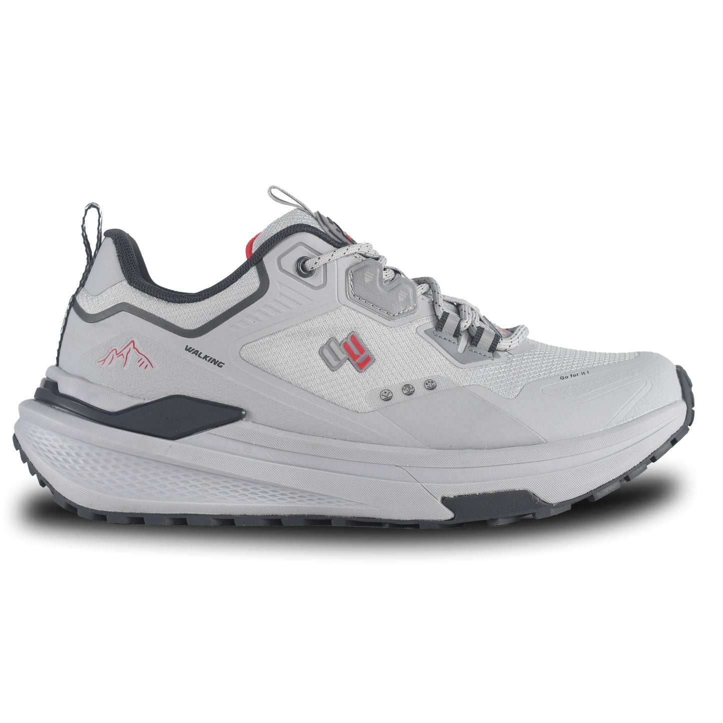 Zapatillas Outdoor Trekking Walking WK290M1 Gris/Rojo para Hombre